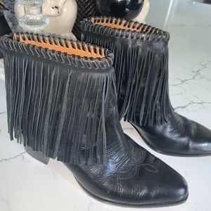 Bettye Muller Fringe Bootie